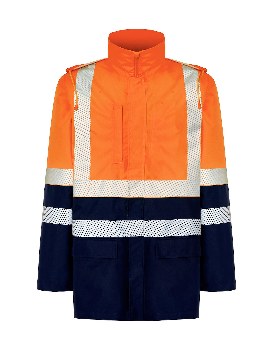 JHK HV10U00 Kurtka Parka NYORF, Navy / Orange Fluor
