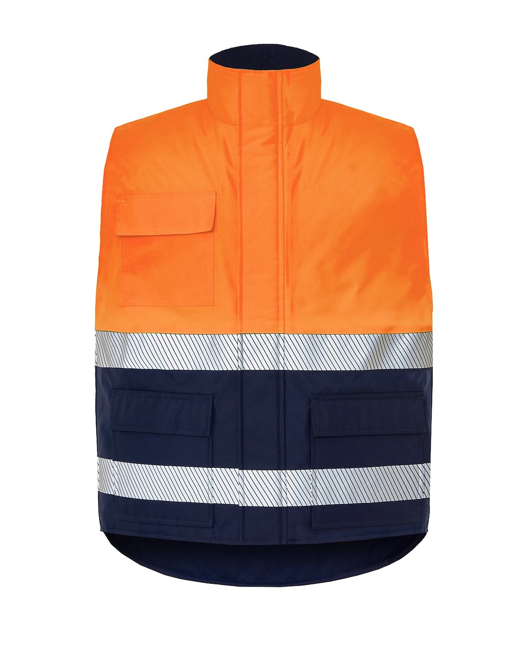 JHK HV11U01 Kamizelka ocieplana NYORF, Navy / Orange Fluor