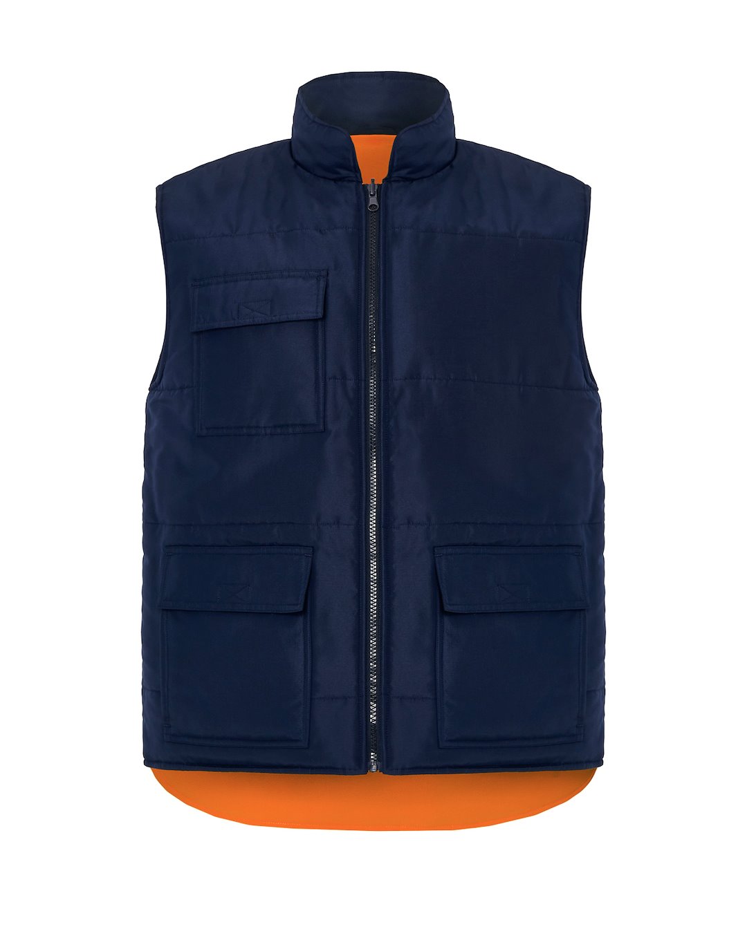 JHK HV11U02 Kamizelka ocieplana dwustronna NYORF, Navy / Orange Fluor
