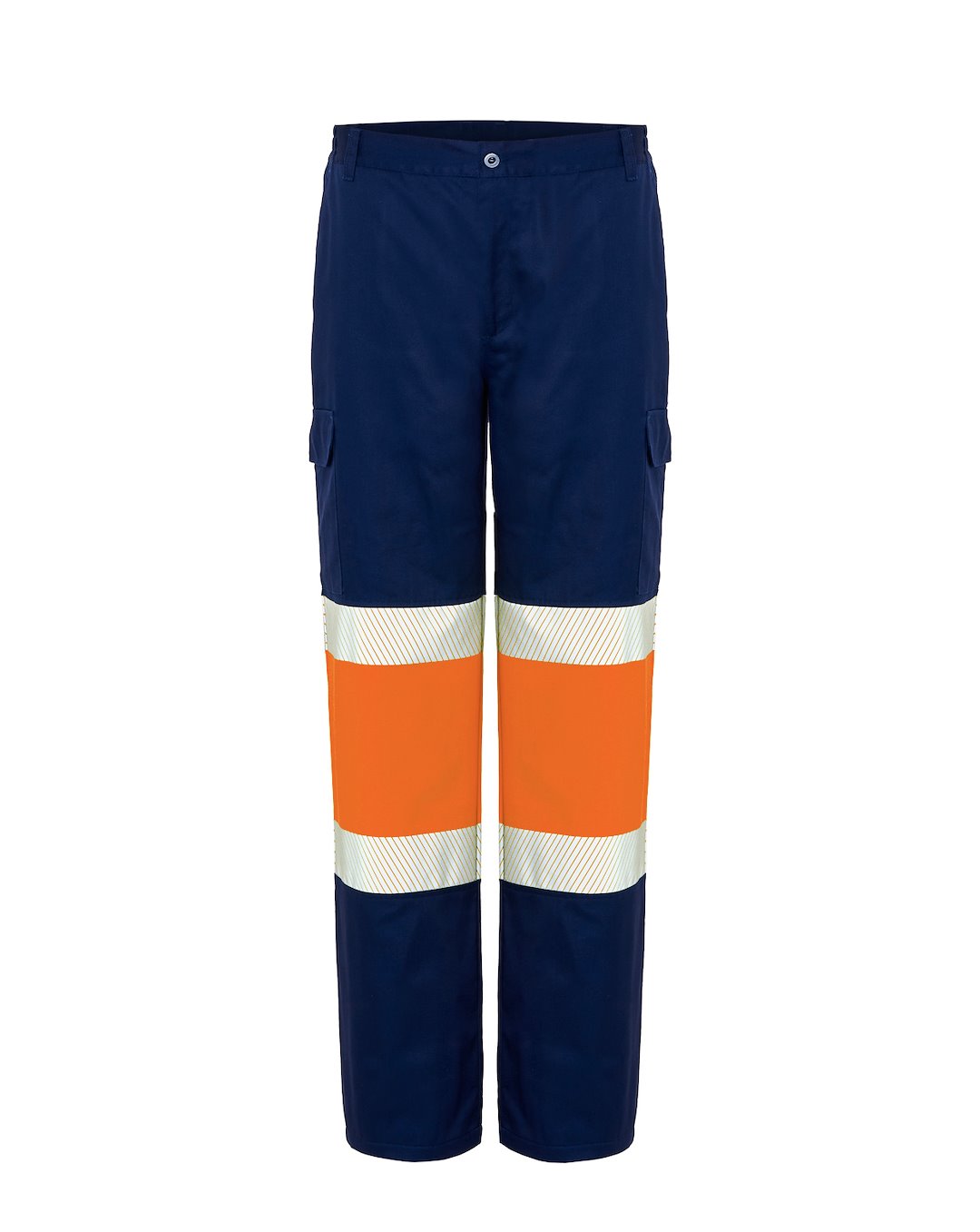 JHK HV12U00 Spodnie robocze NYORF, Navy / Orange Fluor