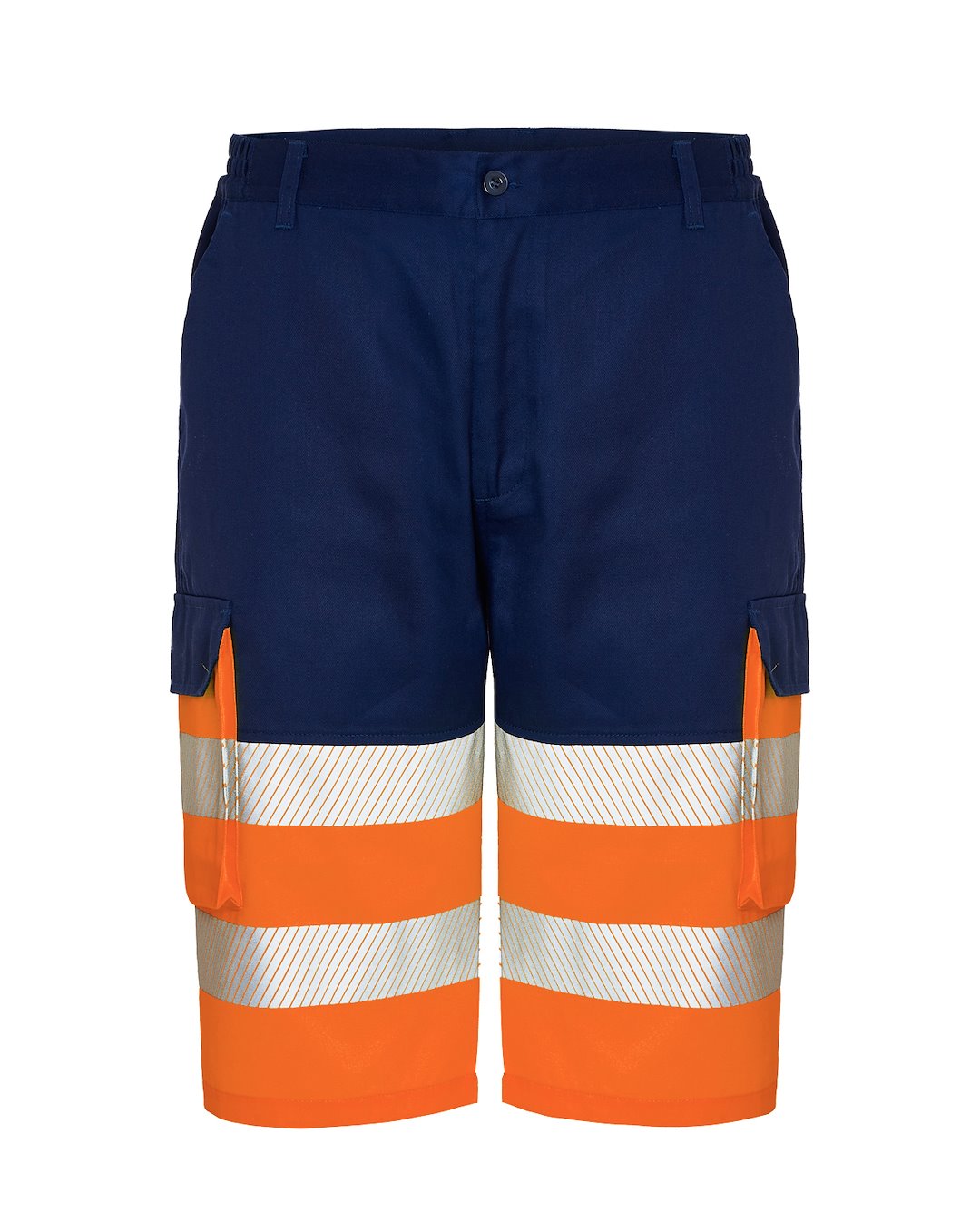 JHK HV13U00 Bermudy robocze NYORF, Navy / Orange Fluor