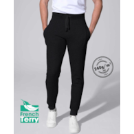 SW PANTS CUFF FRENCH TERRY 240 BK XXL
